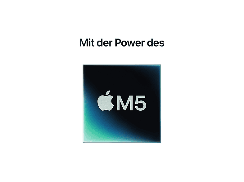 Apple MacBook Pro Silber MDE54D/A - 35,6cm (14''), M5 10-Core Chip, 10-Core GPU, 16GB RAM, 1TB SSD / ohne Netzteil
