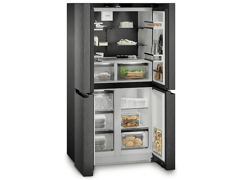 Liebherr MBbsdi 9024 BioFresh 4-türige Side by Side, Kühl- und Gefrierkombination (572 l, D, 1805 mm hoch, No Frost (verminderte Eisbildung), BlackSteel)