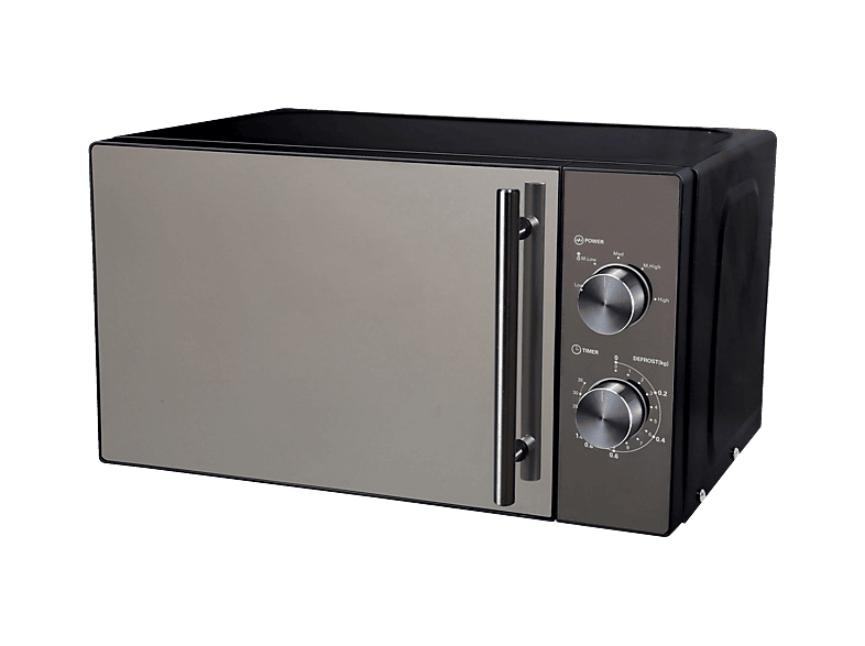 Koenic KMW 1221 B Mikrowelle Solo (700 Watt, Freistehend, 20 l, Schwarz - Spiegelfront) — Foto 2 von 4