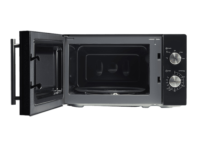 Koenic KMW 1221 B Mikrowelle Solo (700 Watt, Freistehend, 20 l, Schwarz - Spiegelfront) — Foto 3 von 4