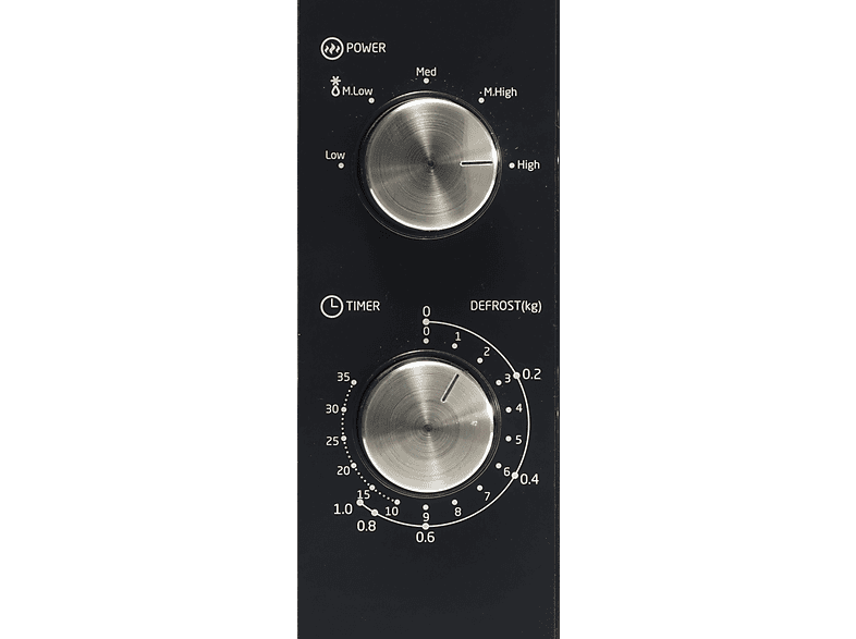 Koenic KMW 2221 B Microwave Grill Mikrowelle mit Grill (700 Watt, Freistehend, 20 l, Schwarz - Spiegelfront) — Foto 3 von 5