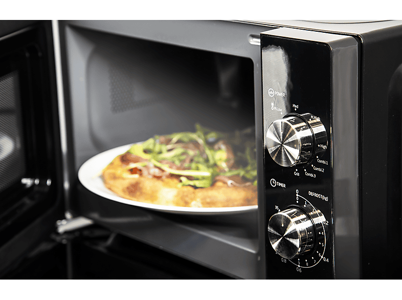 Koenic KMW 2221 B Microwave Grill Mikrowelle mit Grill (700 Watt, Freistehend, 20 l, Schwarz - Spiegelfront) — Foto 4 von 5