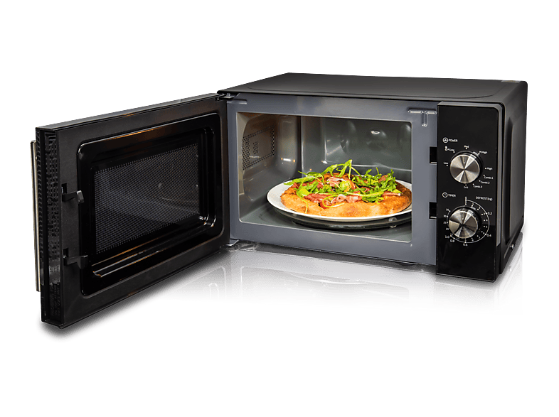 Koenic KMW 2221 B Microwave Grill Mikrowelle mit Grill (700 Watt, Freistehend, 20 l, Schwarz - Spiegelfront) — Foto 5 von 5