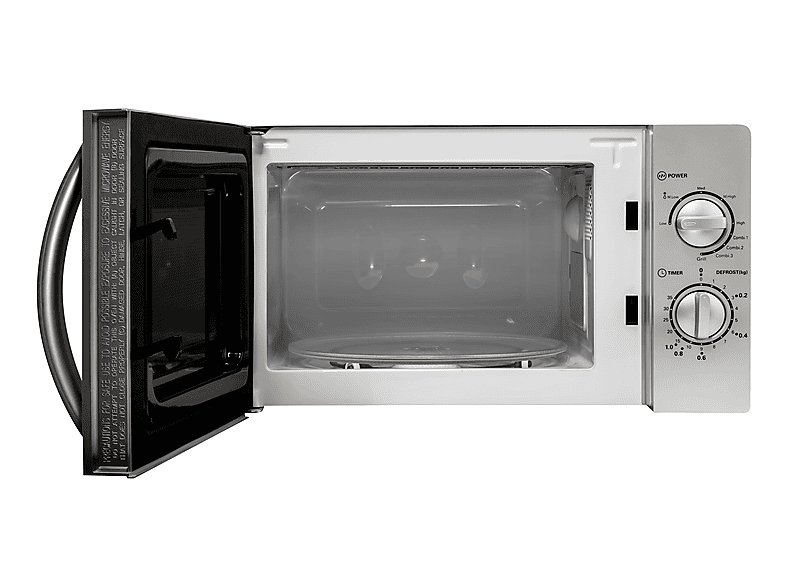 ok. OMW 2221 S Microwave Grill Mikrowelle (700 Watt, Freistehend, 20 l, Silber) — Foto 2 von 5