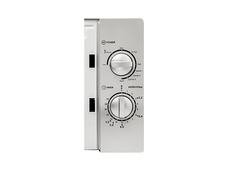 ok. OMW 2221 S Microwave Grill Mikrowelle (700 Watt, Freistehend, 20 l, Silber) — Foto 3 von 5