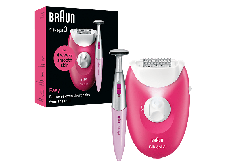 Braun SE 3202 Silk-Épil 3 Epilasyon Cihazı Pembe