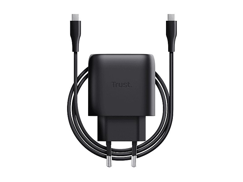 CARICABATTERIE TRUST MAXO 45W USB-C GAN CHRG B da 45W, Nero