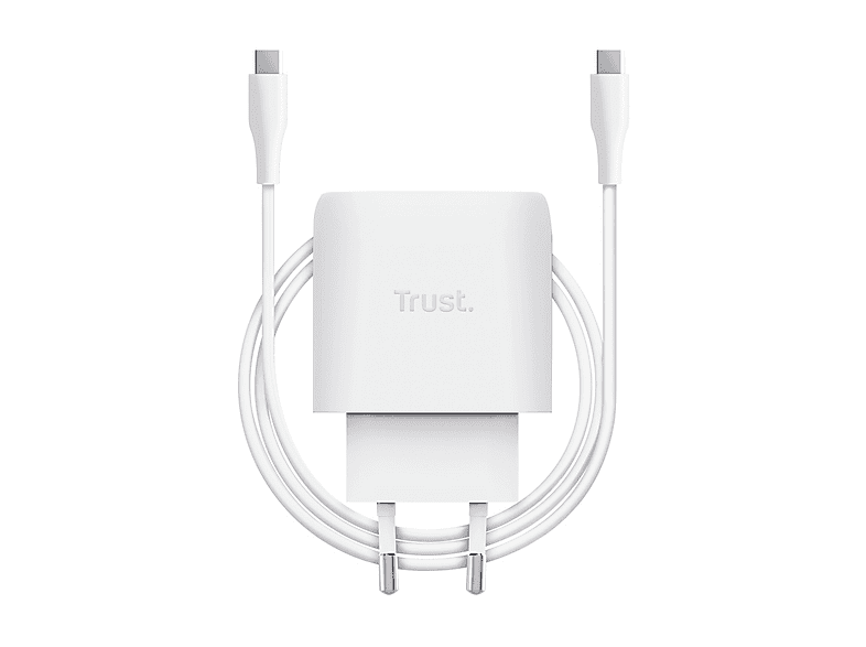 CARICABATTERIE TRUST MAXO 45W USB-C GAN CHRG W da 45W, Bianco
