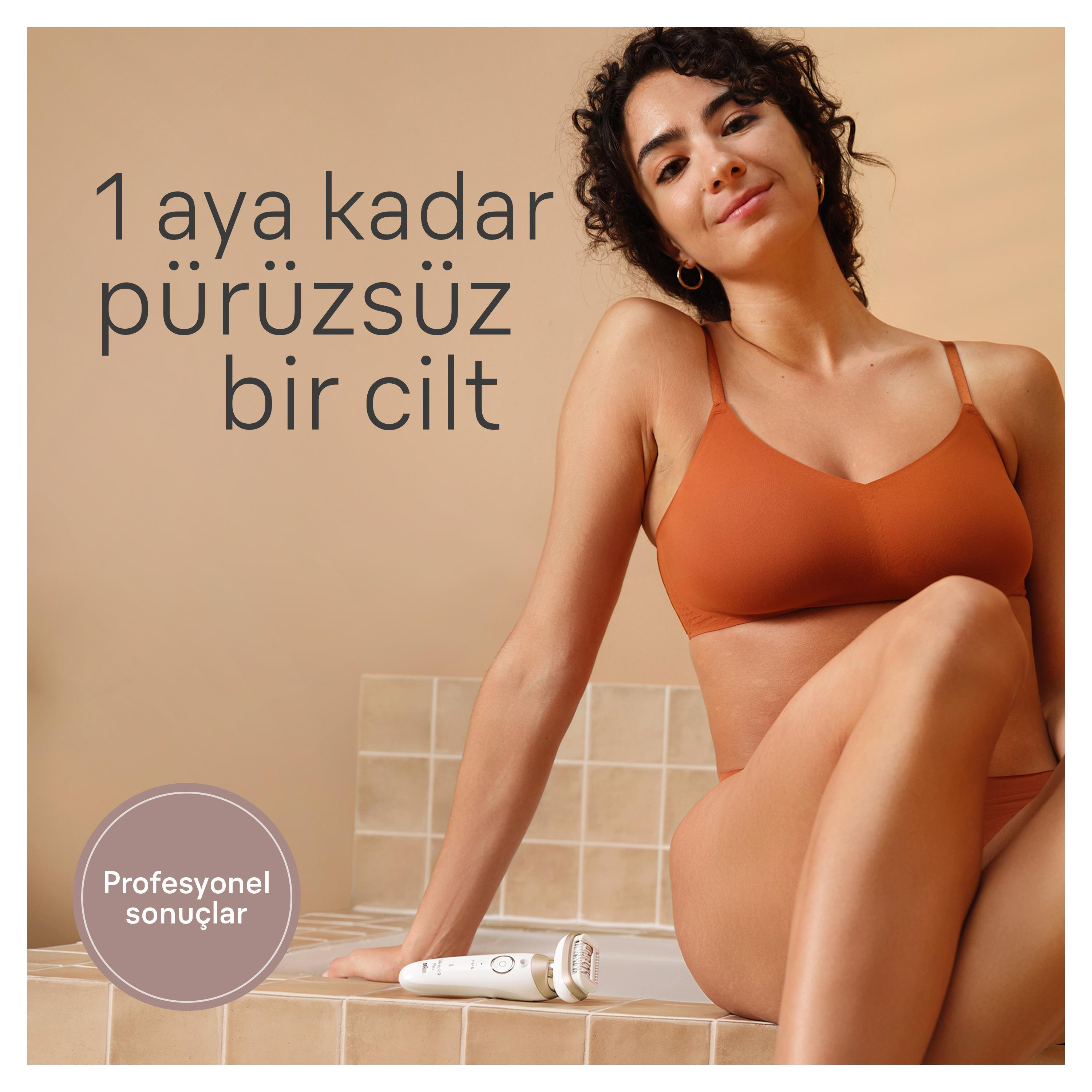 BRAUN SE 9030 Silk-Épil 9 Flex 3D Islak Ve Kuru Epilatör Beyaz
