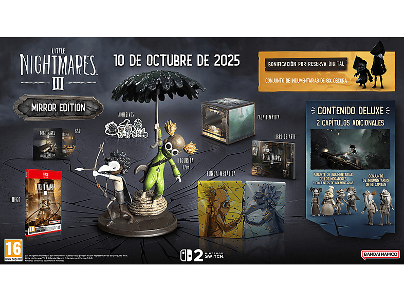 Nintendo Switch 2 Little Nightmares III Collector Mirror Edition (Game Key Card)