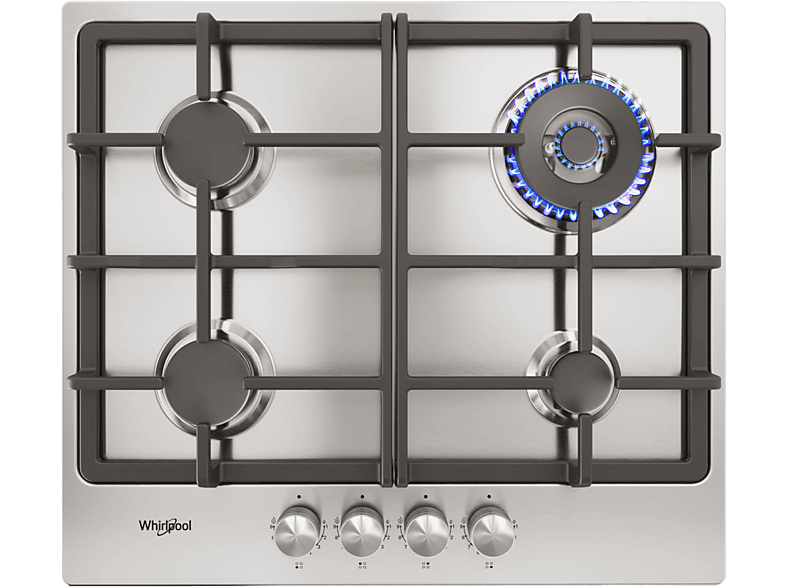 Płyta gazowa Whirlpool TGML 661 IX Multilevel Flame Palnik Wok Żeliwne ruszty