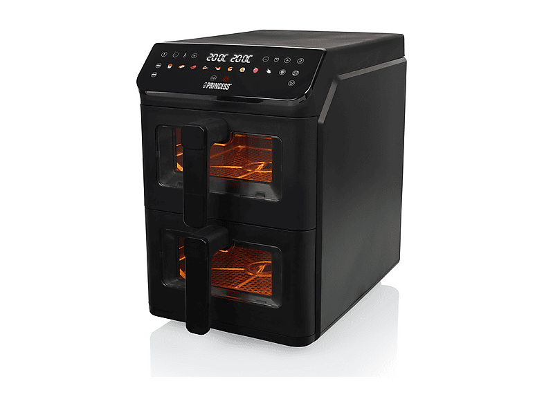 PRINCESS 182490 Airfryer Verticale FRIGGITRICE AD ARIA, capacità 11,2 l, Max potenza 3000 W, 11 programmi, da 50 °C a 200 °C, Nero / Plastica Metallo