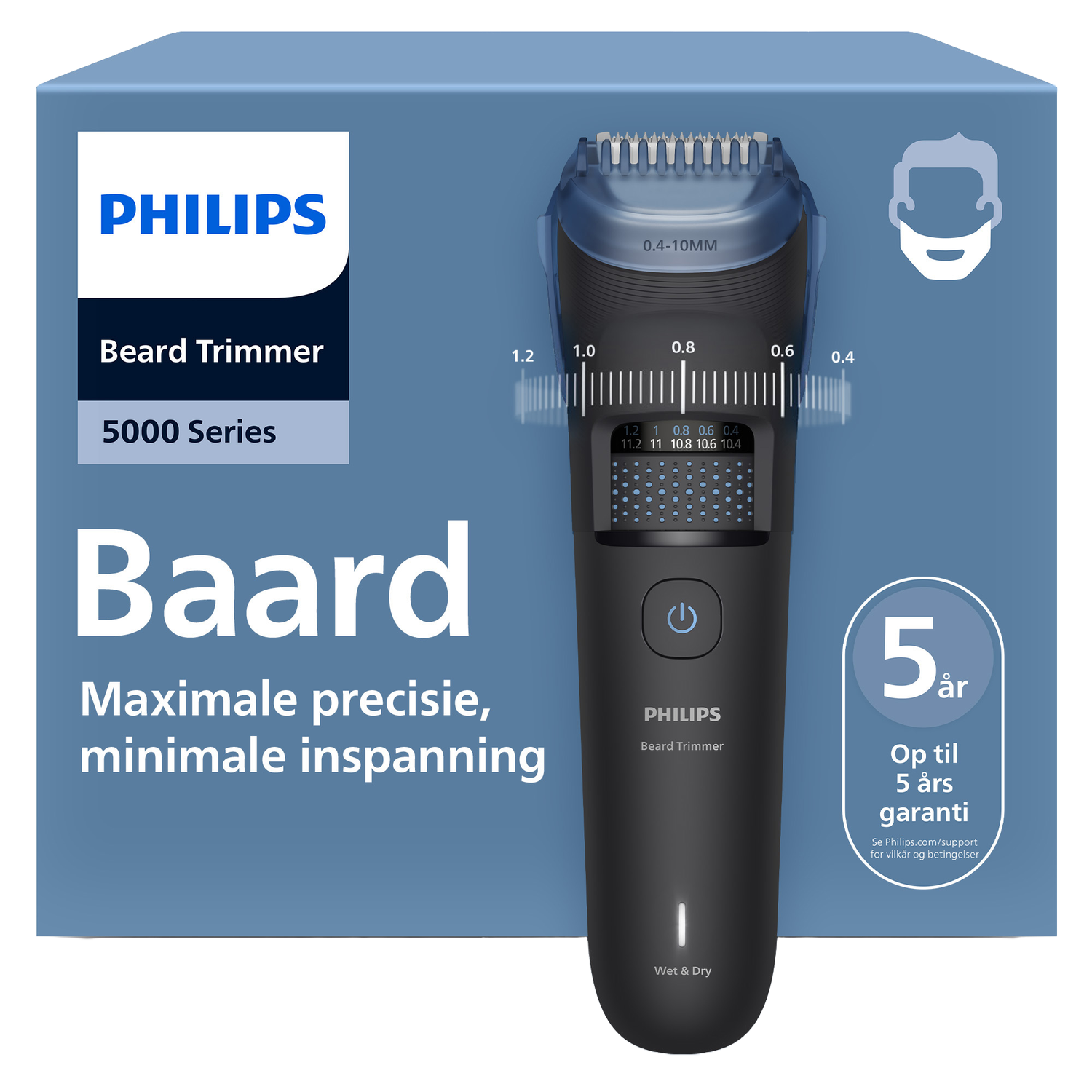 Philips Bt5775/15 Series 5000 Baardtrimmer Pianolakzwart