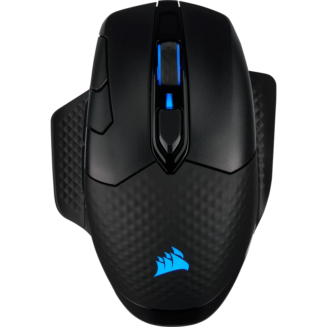 CORSAIR DARK CORE RGB PRO vezeték nélküli egér, max 18000 dpi, 2,4GHz + Bluetooth, fekete (CH-9315411-EU)