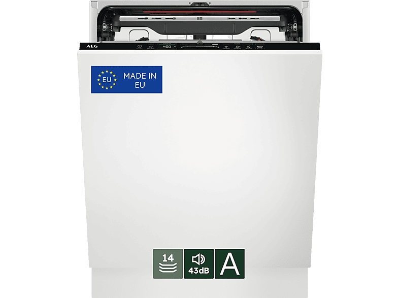 AEG – Lavavajillas integrable AEG 14 servicios, 3ª Bandeja, 60 cm – FSE76727P.