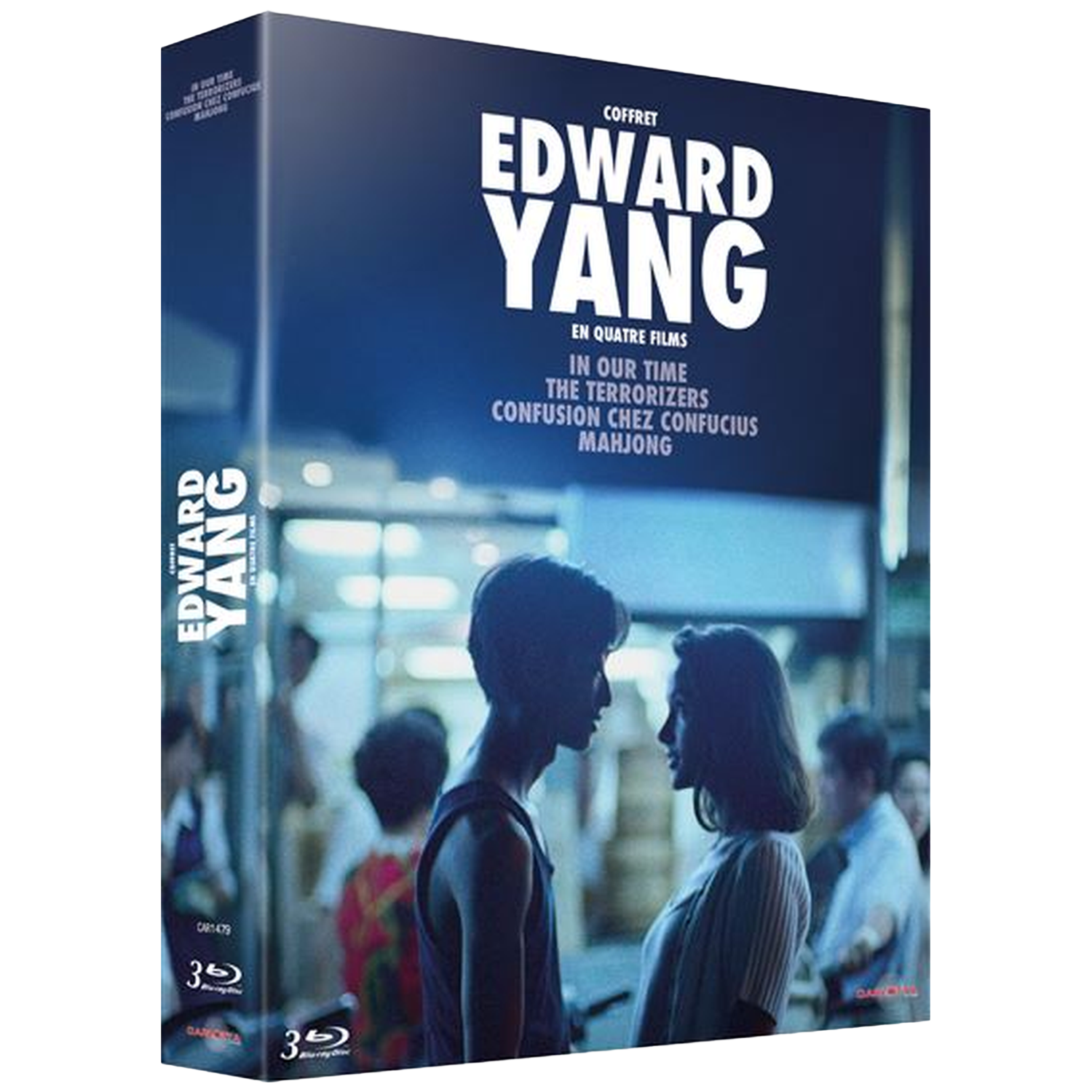 Coffret DVD des films d'Edward Yang. La couverture présente un couple face à face, avec le titre et les noms des films affichés.