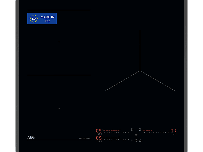 AEG – Placa inducción AEG con 3 zonas de cocción – TI63IQ1BFB.