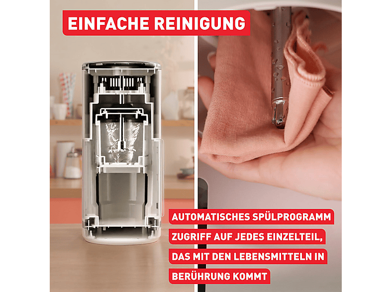 Tefal IG602A Dolci Eismaschine (600 Watt, 1,4 l, Creme) — Foto 2 von 5