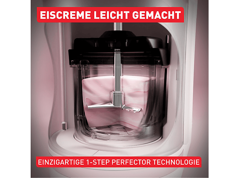 Tefal IG602A Dolci Eismaschine (600 Watt, 1,4 l, Creme) — Foto 3 von 5