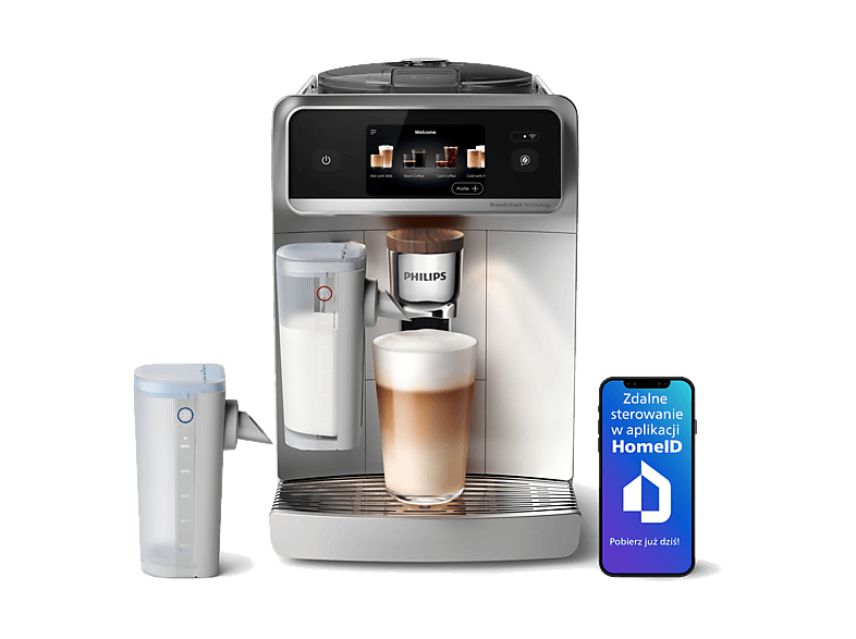 Ekspres PHILIPS LatteGo Pro 8000 EP8757/20 Café Aromis (spienianie mleka na ciepło i zimno) (Cold Brew)