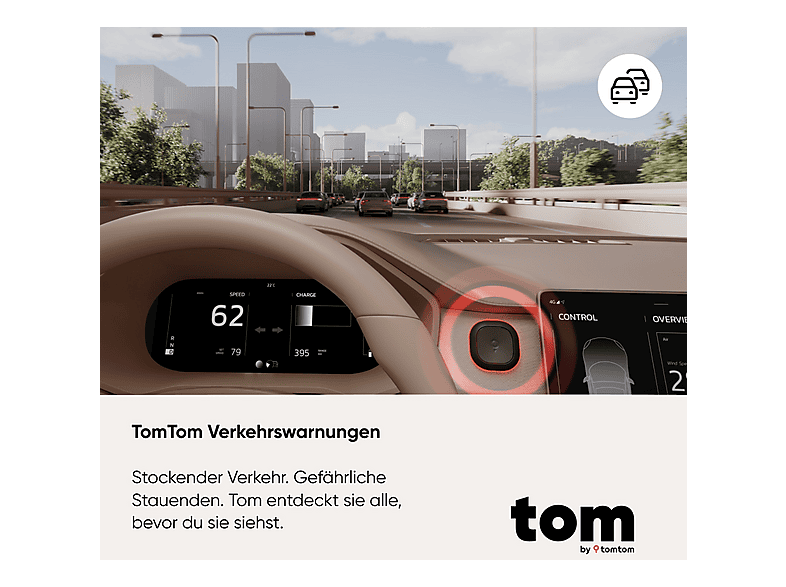 TomTom Tom by TomTom Verkehrs-Assistent (Blitzer-, Stau- und Verkehrswarner); Blitzer- und Verkehrswarner — Foto 2 von 5