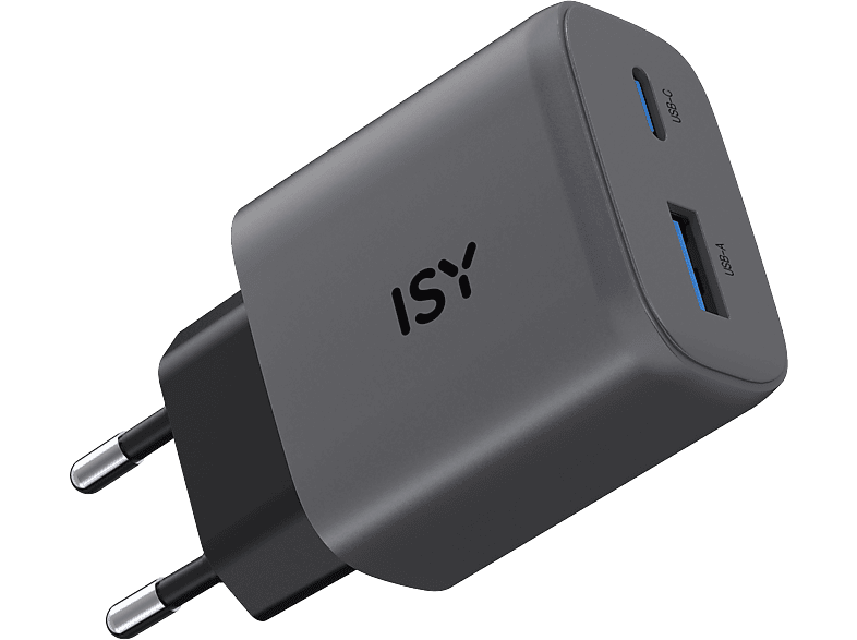 ISY IWC-4145-AC GaN-Ladegerät Universal, Grau