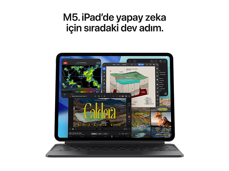 APPLE iPad Pro 13 inç Wi‑Fi + Cellular 512 GB Standart Camlı
