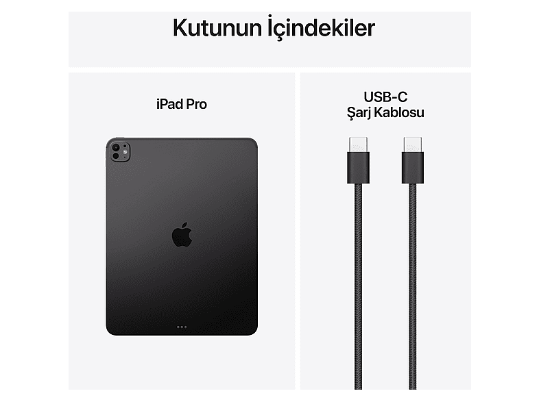APPLE 13 inç iPad Pro Wi‑Fi 1TB Standart Camlı Tablet Space Black