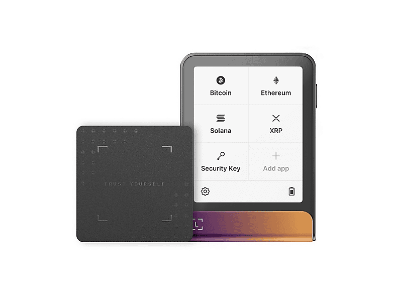 Portafogli hardware per criptovalute Ledger Flex + Recovery KEY Viola e Arancione