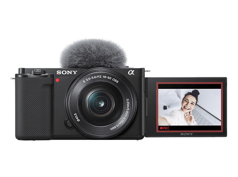 Sony Alpha ZV-E10L APS-C spiegellose Vlog-Kamera mit Wechselobjektiv und 16-50 mm f/3.5-5.6 (SELP16502) Power Zoom Kit-Objektiv; Systemkamera