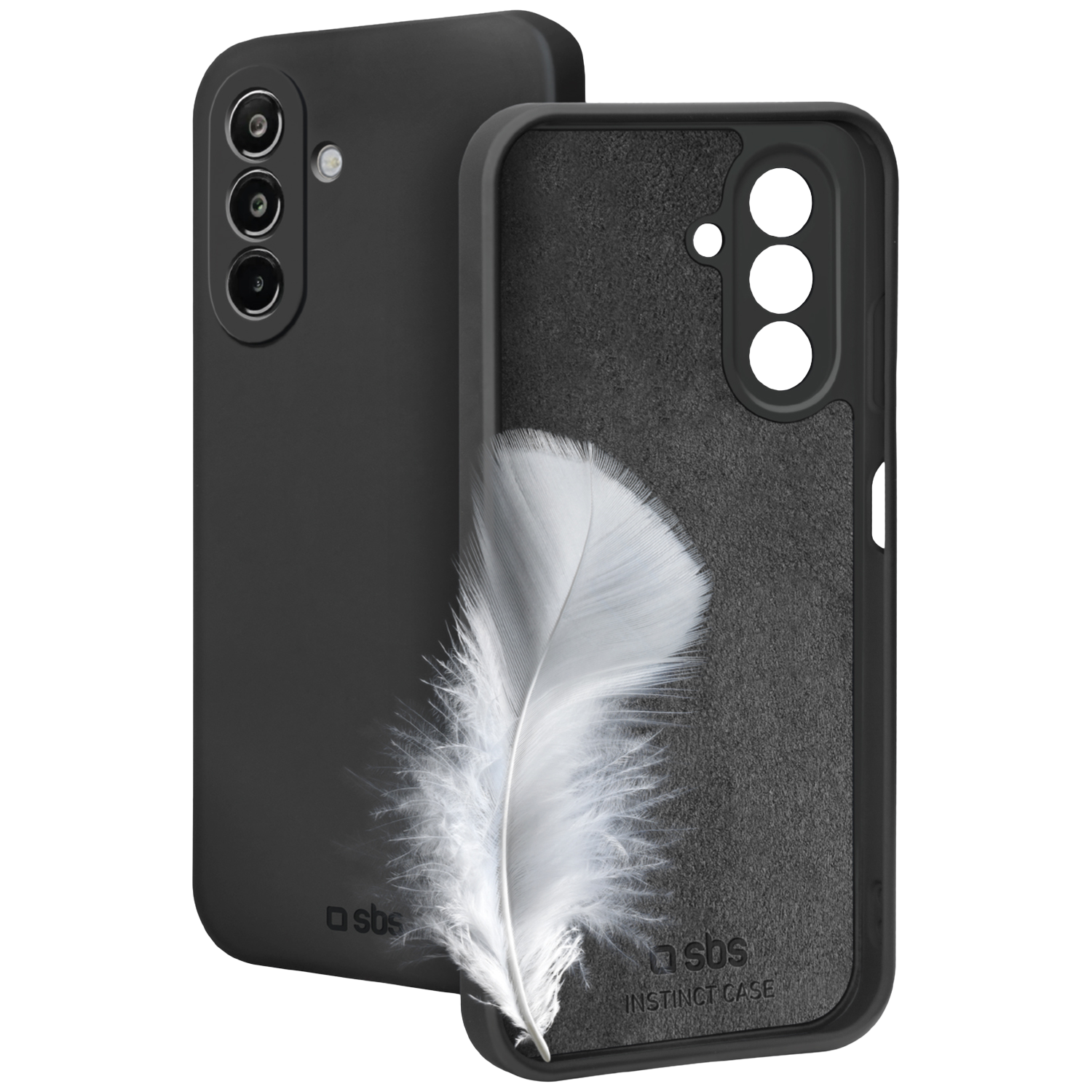 SBS MOBILE Instinct Case Telefoonhoesje voor Samsung Galaxy A17 Zwart afbeelding
