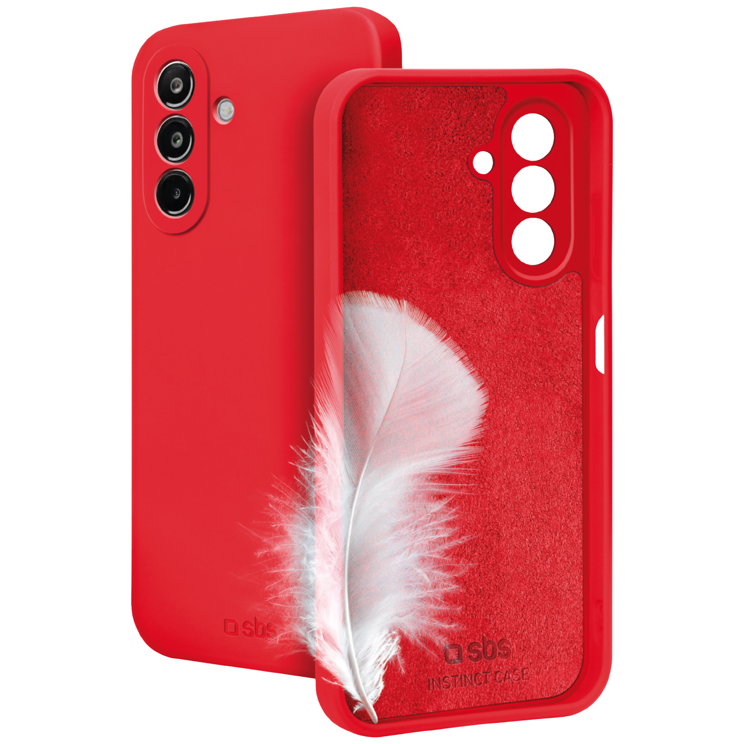 SBS MOBILE Instinct Case Telefoonhoesje voor Samsung Galaxy A17 Rood afbeelding