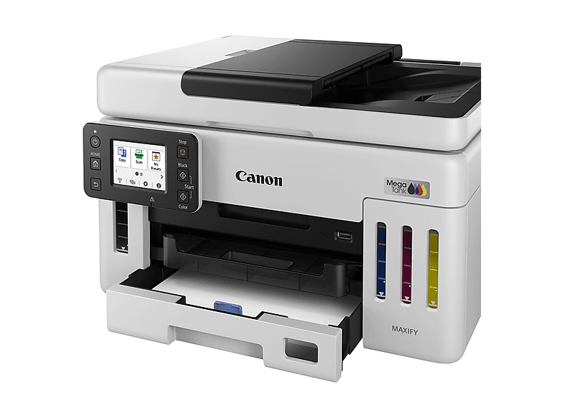 CANON maxIFY GX6150, WLAN, Weiß, Multifunktionsdrucker, Tintentank, WLAN, Duplexeinheit (für beidseitigen Druck), Weiß — Foto 2 von 5