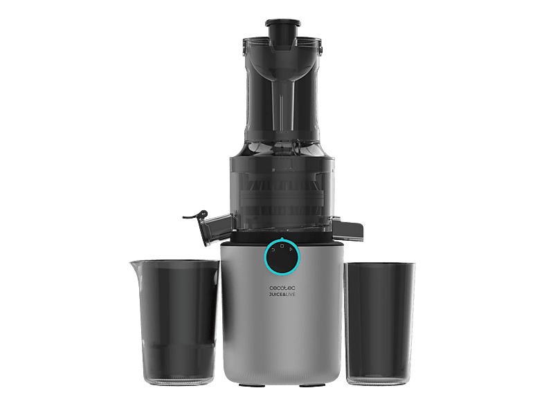 Exprimidor - Cecotec Juice&Live 1500 Slim, 200 W, 80 dB, Plata