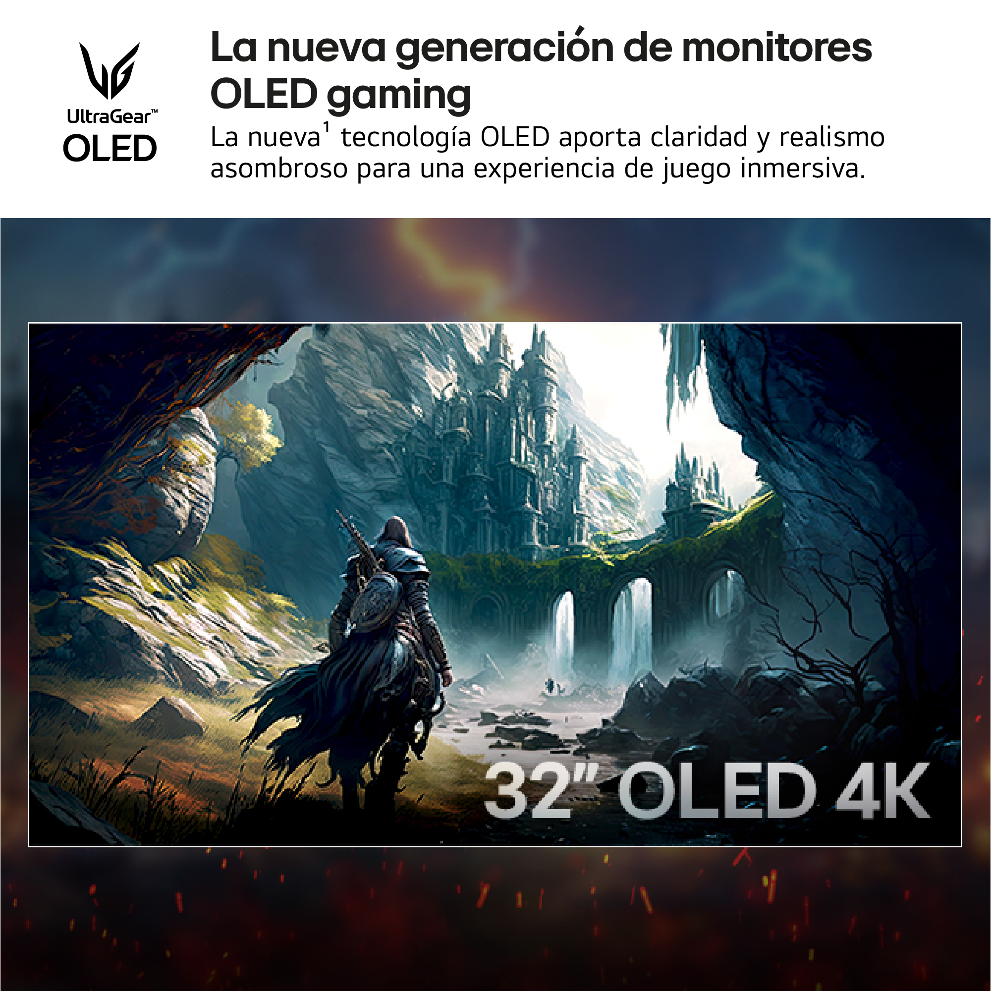 La nueva generación de monitores OLED gaming. La nueva tecnología OLED aporta claridad y realismo asombroso para una experiencia de juego inmersiva.