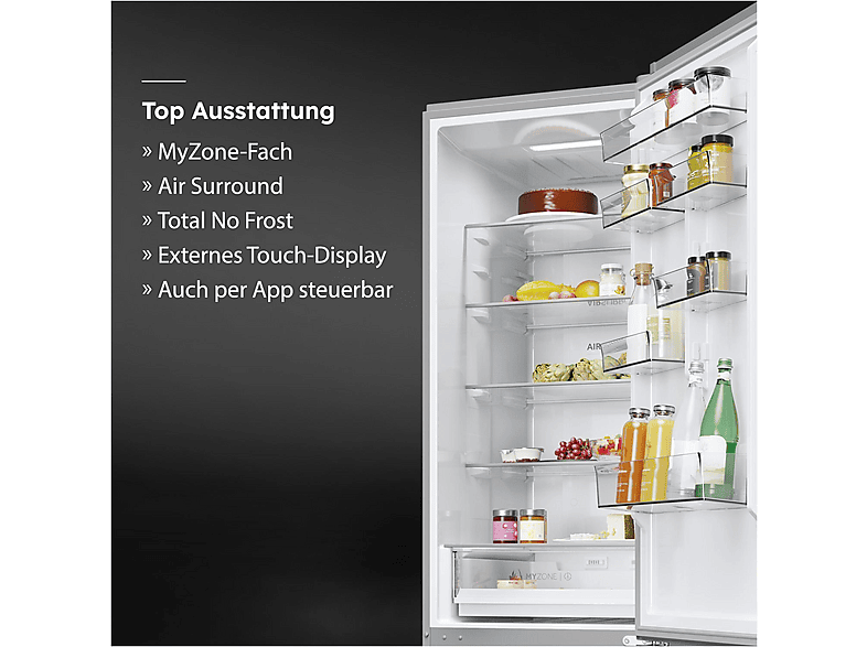 HAIER HDPW3620CNPD 2D 60 SERIE 3 Pro Kühlgefrierkombination (C, 406 l, 2050 mm hoch, Dark inox)