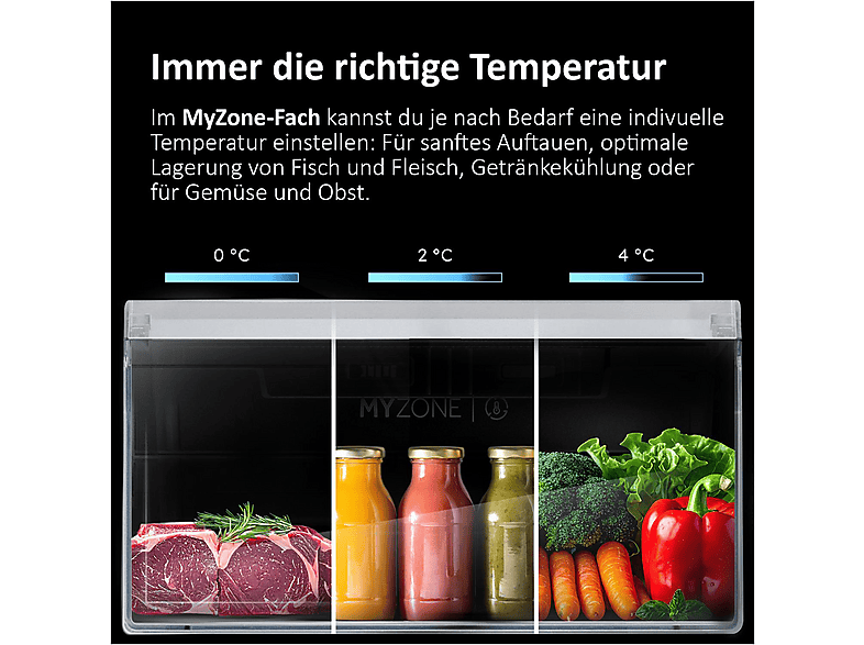 HAIER HDPW3620CNPD 2D 60 SERIE 3 Pro Kühlgefrierkombination (C, 406 l, 2050 mm hoch, Dark inox)