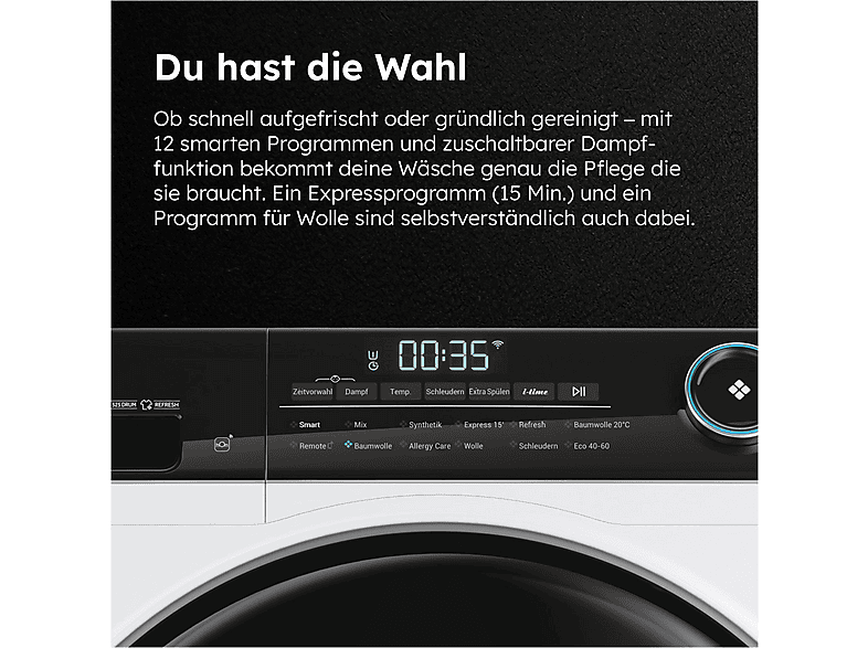 Thumbnail - HAIER HW 100-B 14959 U 1 DE Waschmaschine (10 kg, 1300 U/Min., A)