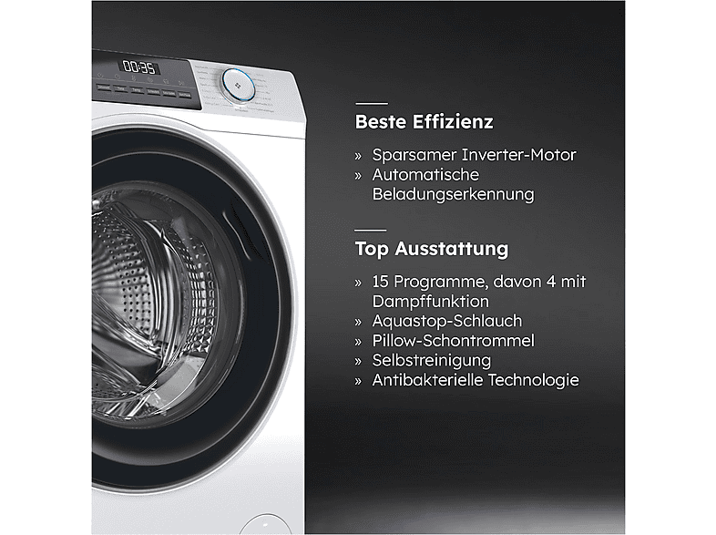 Thumbnail - HAIER HW70-BP14929 I-Pro Series 1 Waschmaschine (7 kg, 1330 U/Min., A)