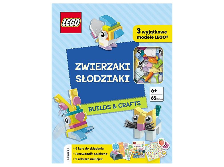 Książka LEGO Builds & Crafs Zwierzaki Słodziaki