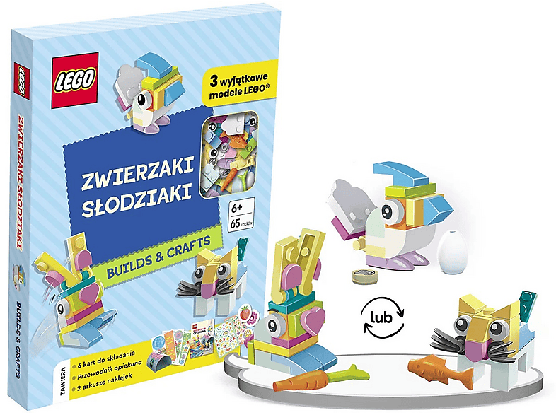 Książka LEGO Builds & Crafs Zwierzaki Słodziaki – zdjęcie 3