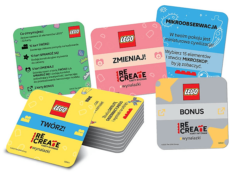 Książka LEGO Recreate. Karty wyzwań. Wynalazki – zdjęcie 2