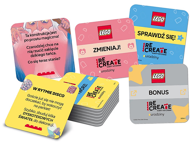Książka LEGO Recreate. Karty wyzwań. Urodziny – zdjęcie 2