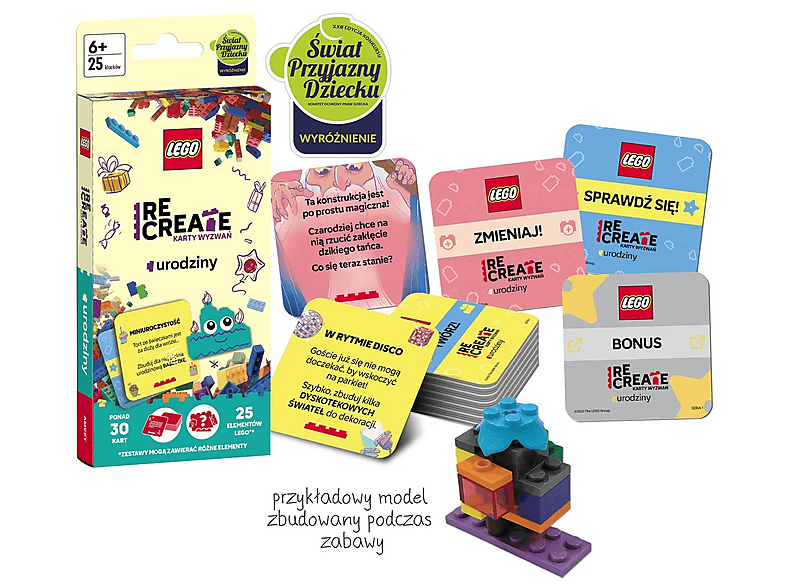 Książka LEGO Recreate. Karty wyzwań. Urodziny – zdjęcie 3