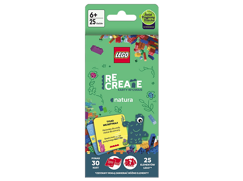 Książka LEGO Recreate. Karty wyzwań. Natura Wielokolorowy