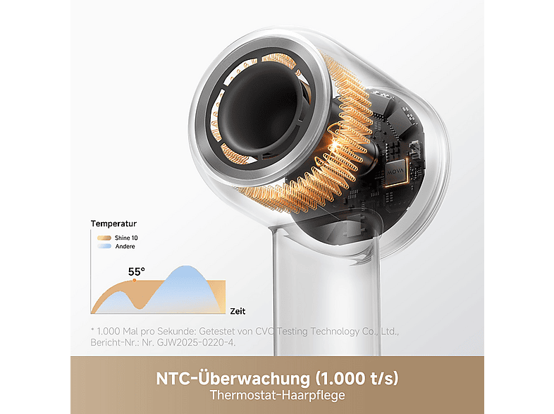 movA Shine 10 Haarföhn Silber (1600 Watt) — Foto 3 von 5