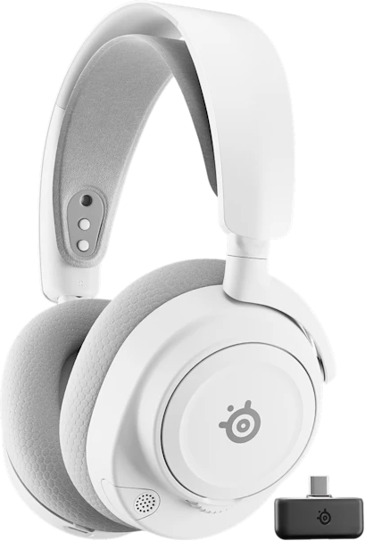 STEELSERIES Arctis Nova 7P Gen 2 vezeték nélküli Bluetooth gaming fejhallgató mikrofonnal PS-hez, fehér