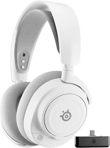 STEELSERIES Arctis Nova 7X Gen 2 vezeték nélküli Bluetooth gaming fejhallgató mikrofonnal Xbox-hoz, fehér