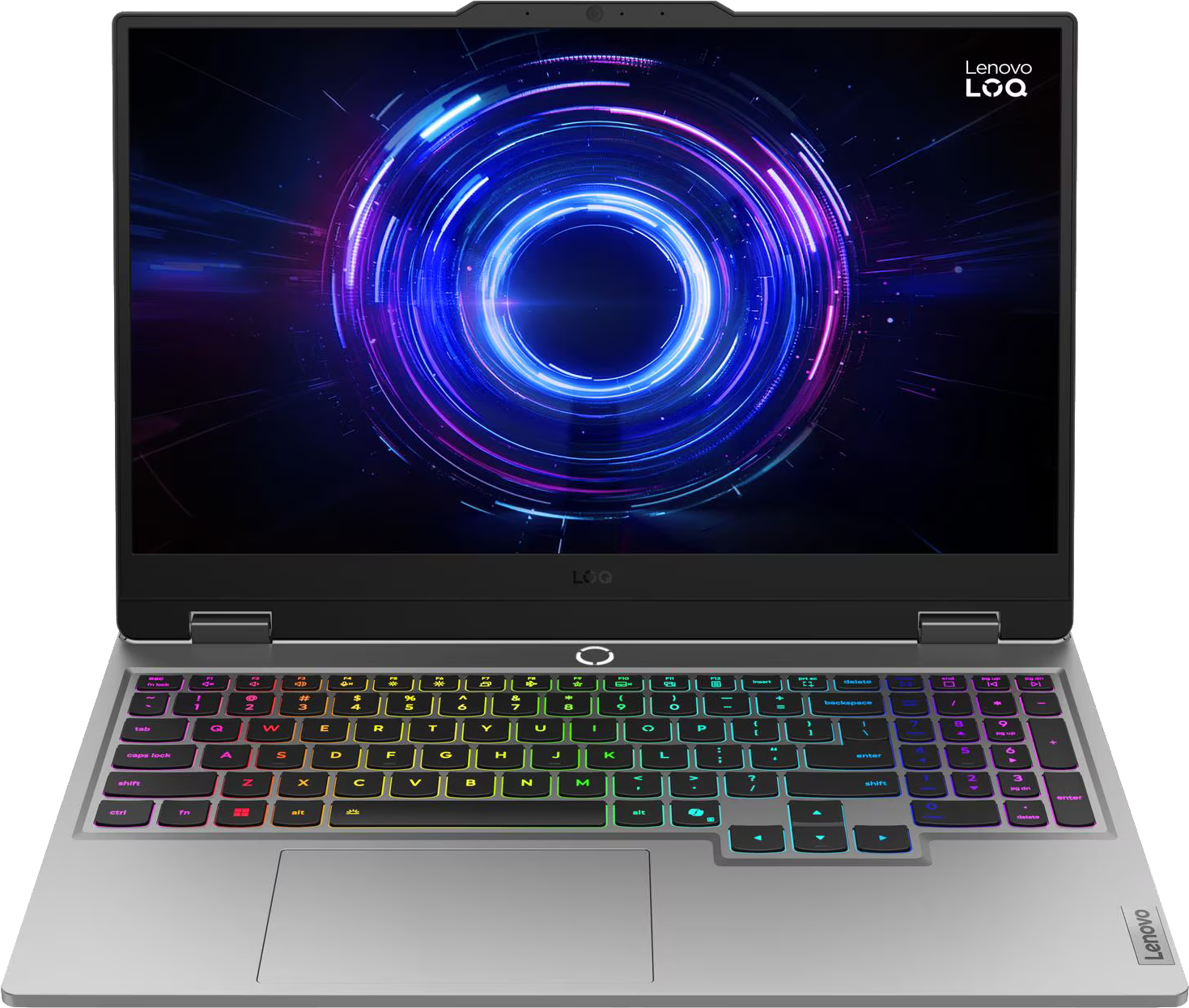 LENOVO LOQ 15IRX10 83JE0072HV Szürke Gamer laptop (15,6" FHD/Core i7/24GB/1024 GB SSD/RTX5050 8GB/NoOS)