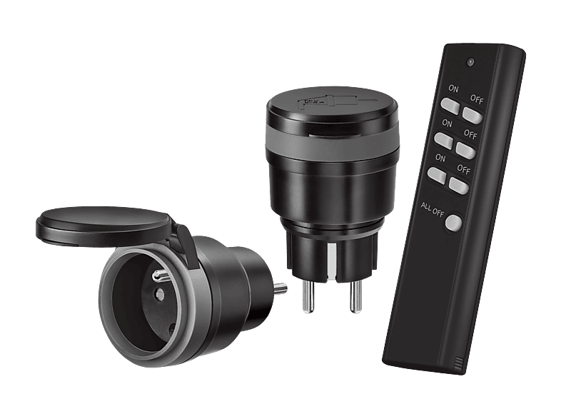 Zestaw gniazdek sterowanych pilotem TRUST AGC2-3500R